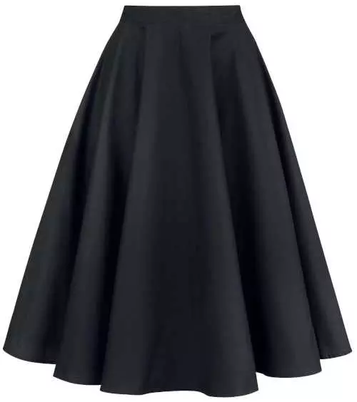 Elegantna suknja u jednobojnom dizajnu laskavog kroja
